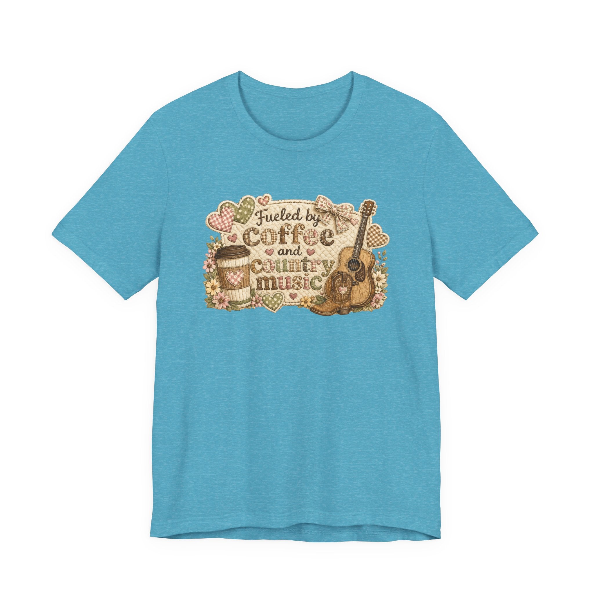 Fueled by Coffee and Country Music — Funny Women's Country Tee