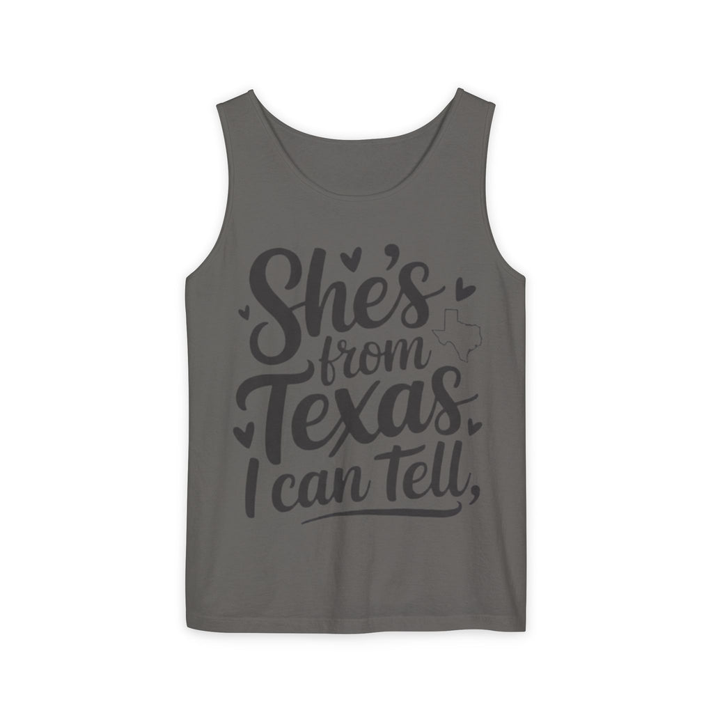 She's From Texas Tank Top — Women's Texas Pride Graphic Tank