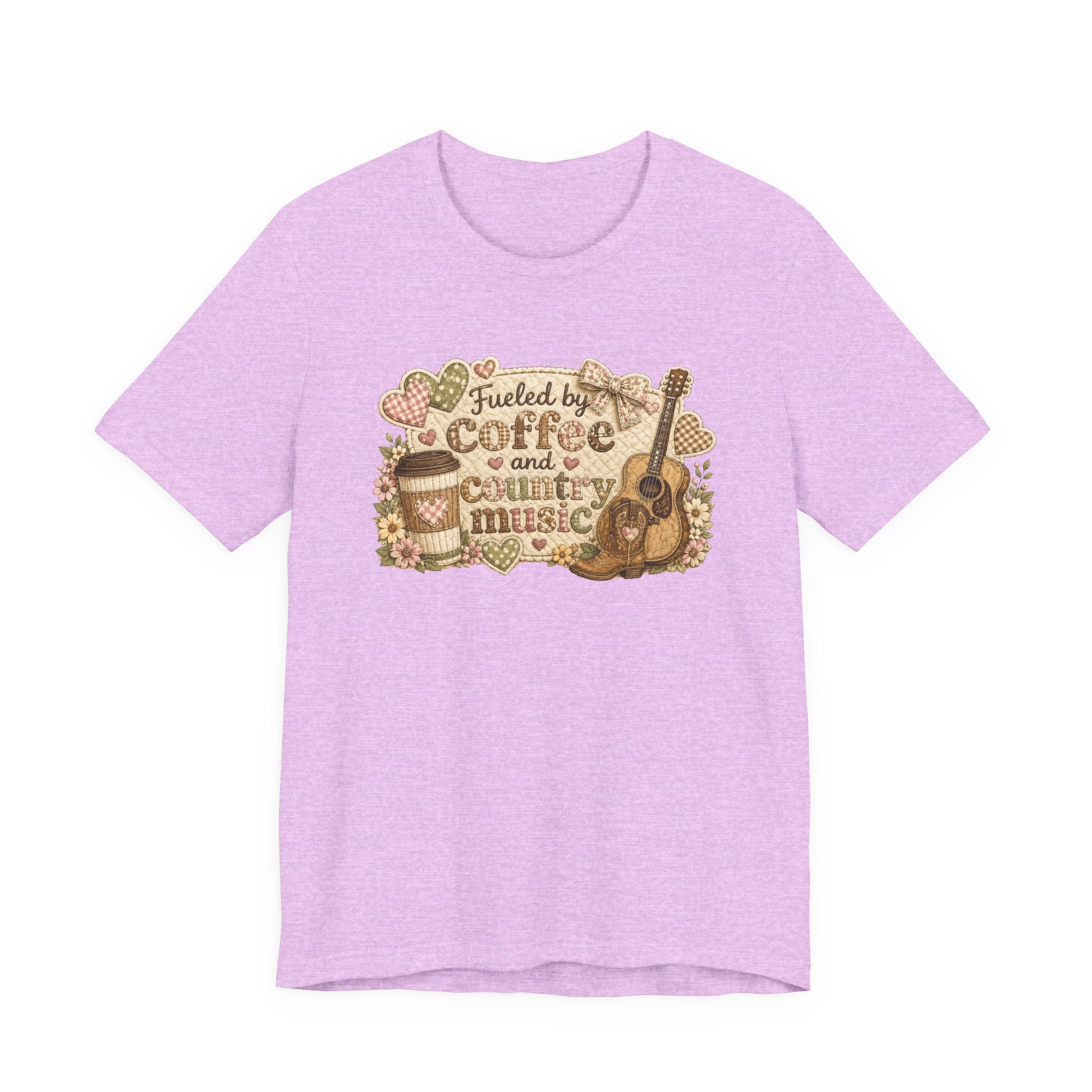 Fueled by Coffee and Country Music — Funny Women's Country Tee
