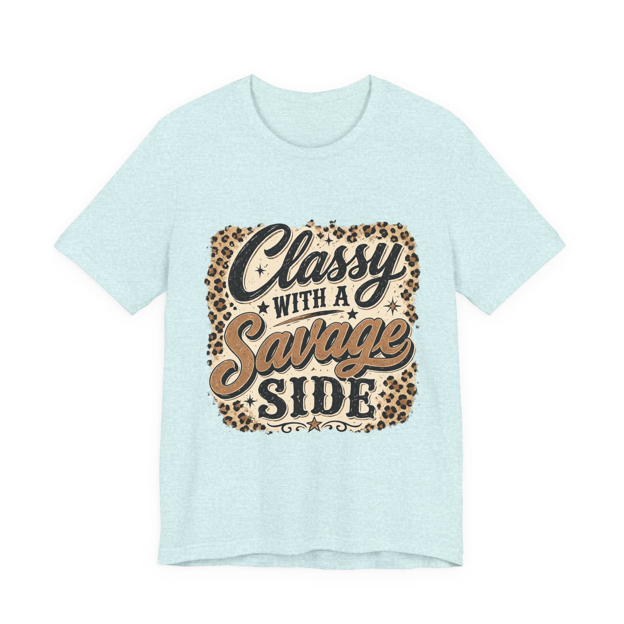 Classy with a Savage Side Leopard Graphic Tee