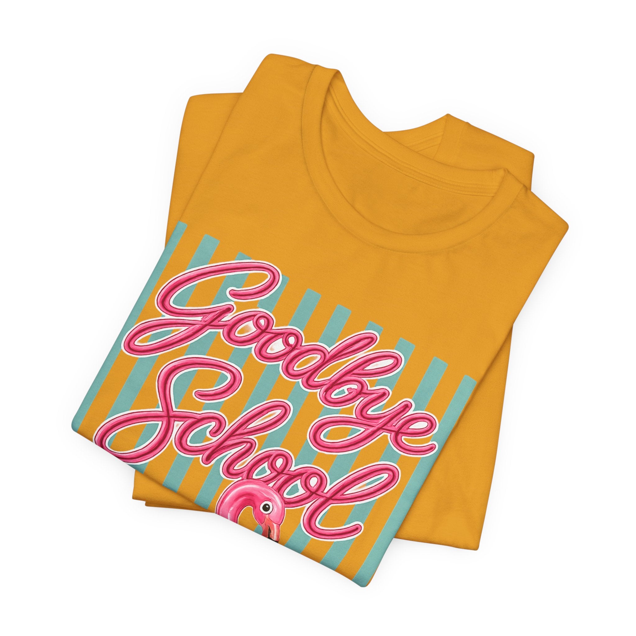 Goodbye School Hello Pool — Funny Summer Kids & Teacher Graphic Tee