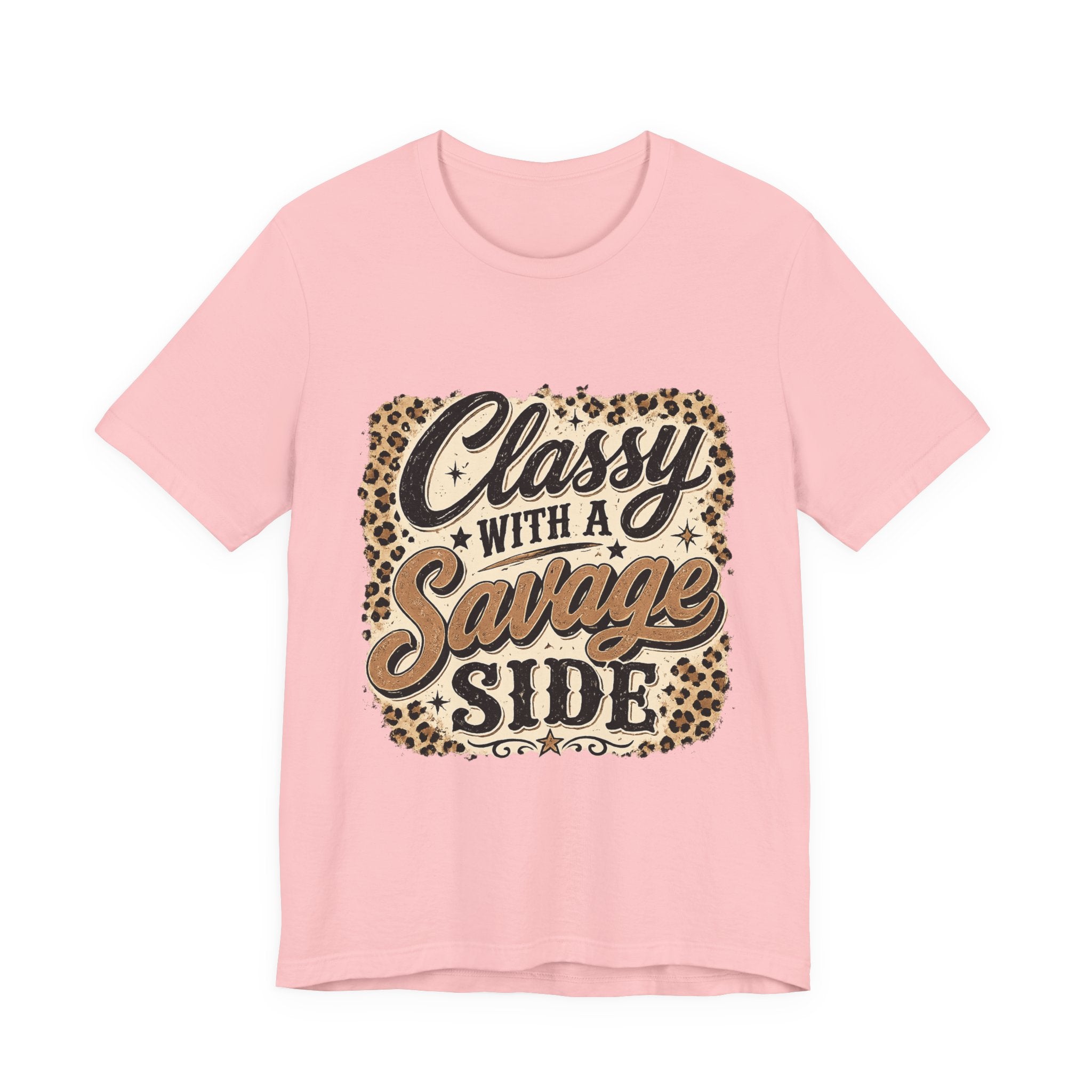 Classy with a Savage Side Leopard Graphic Tee
