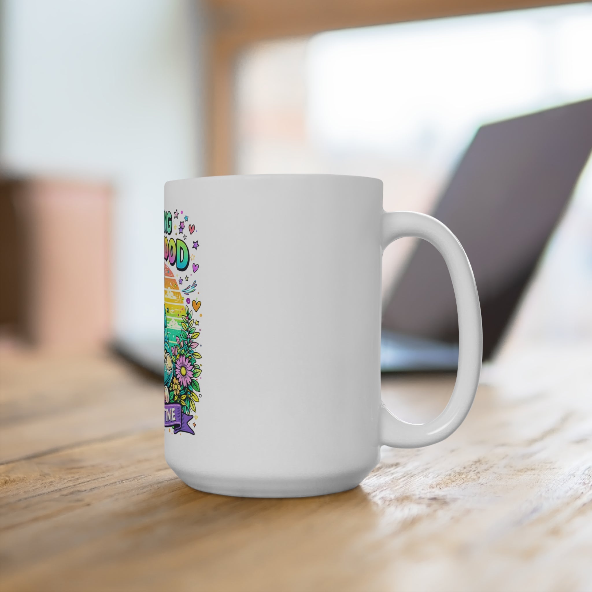 Surviving Motherhood Mug — "One Sip at a Time" 15oz Coffee Cup