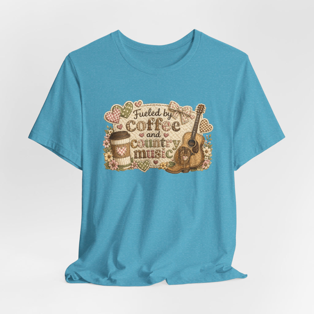 Fueled by Coffee and Country Music — Funny Women's Country Tee