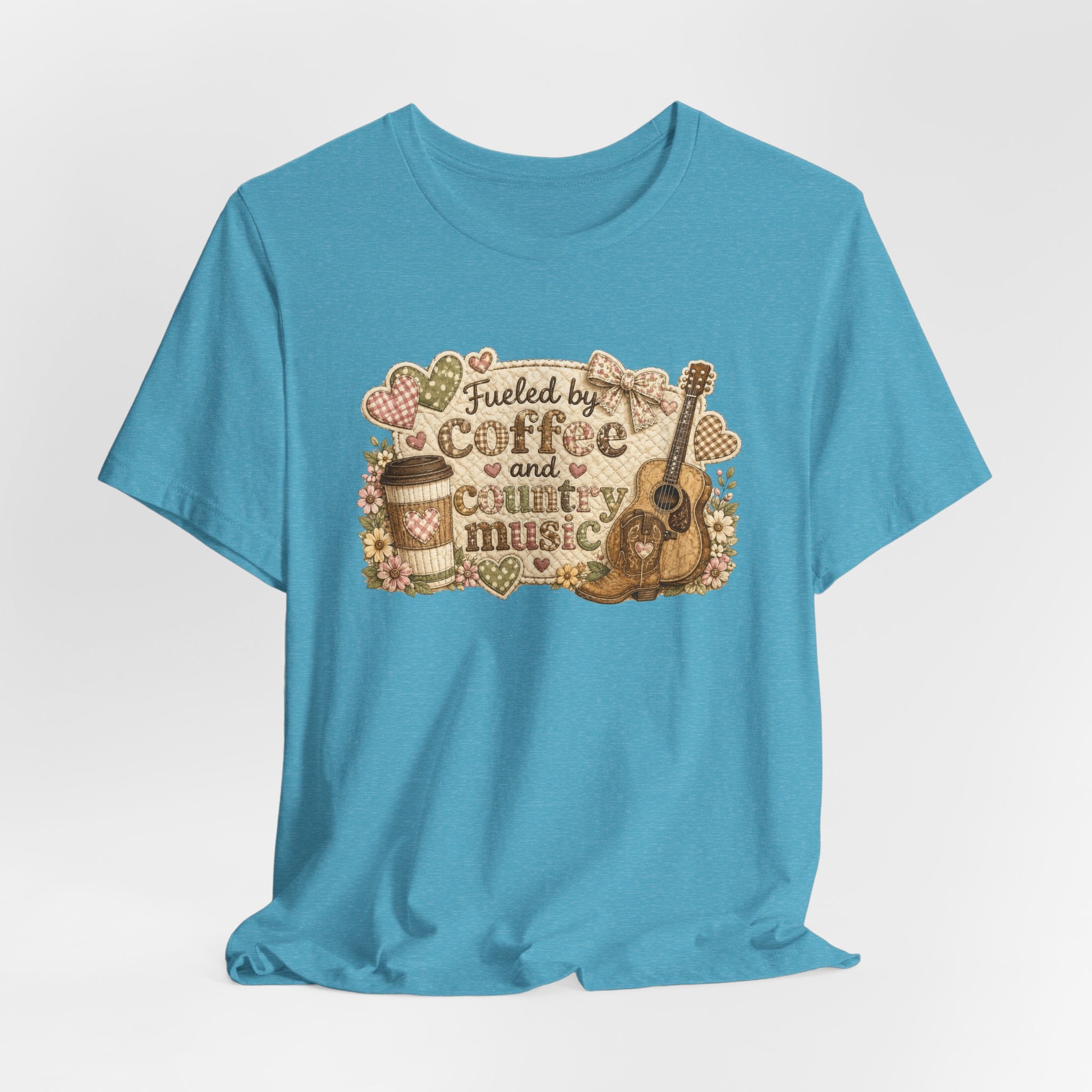 Fueled by Coffee and Country Music — Funny Women's Country Tee