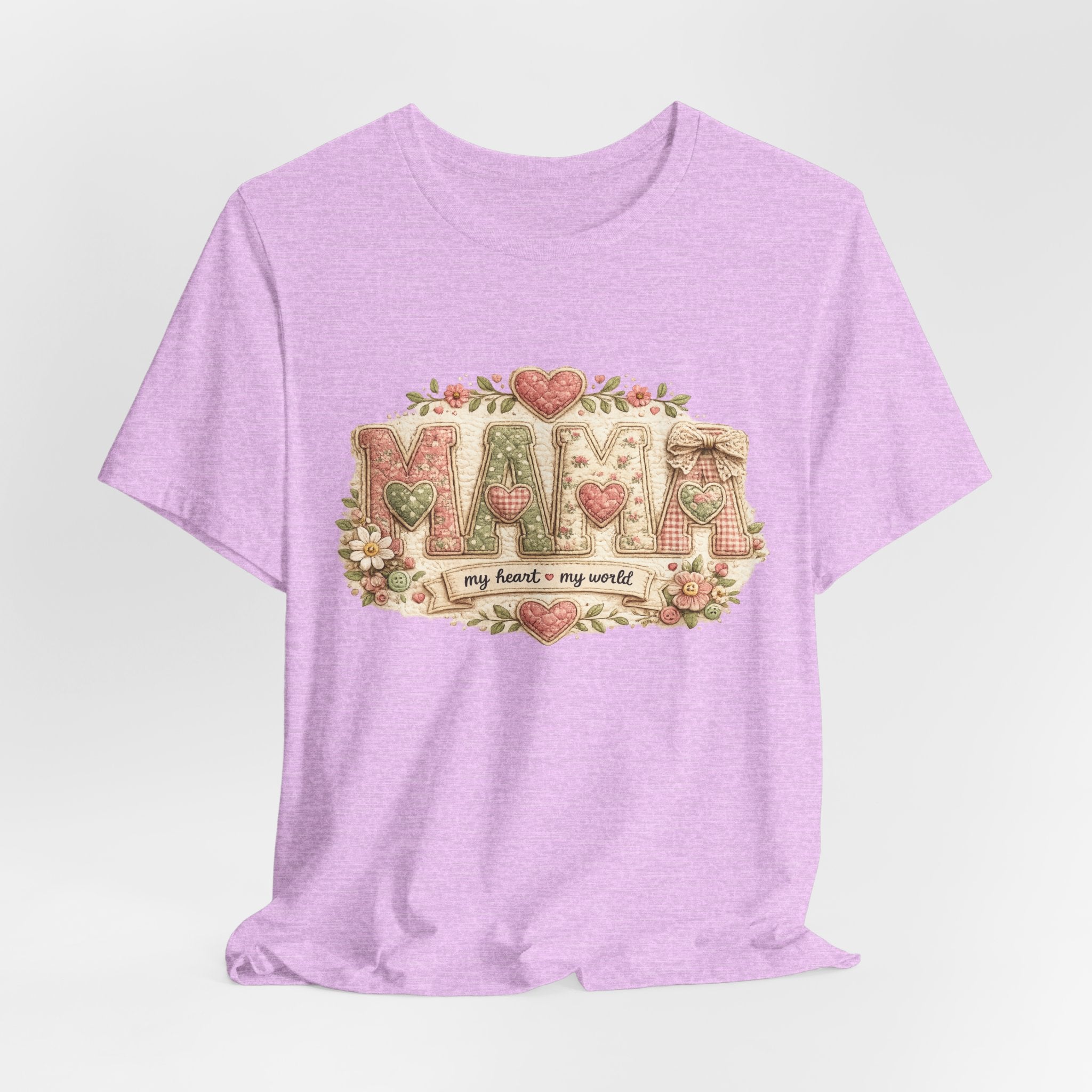 Mama — My Heart, My World | Heartfelt Mom Graphic Tee