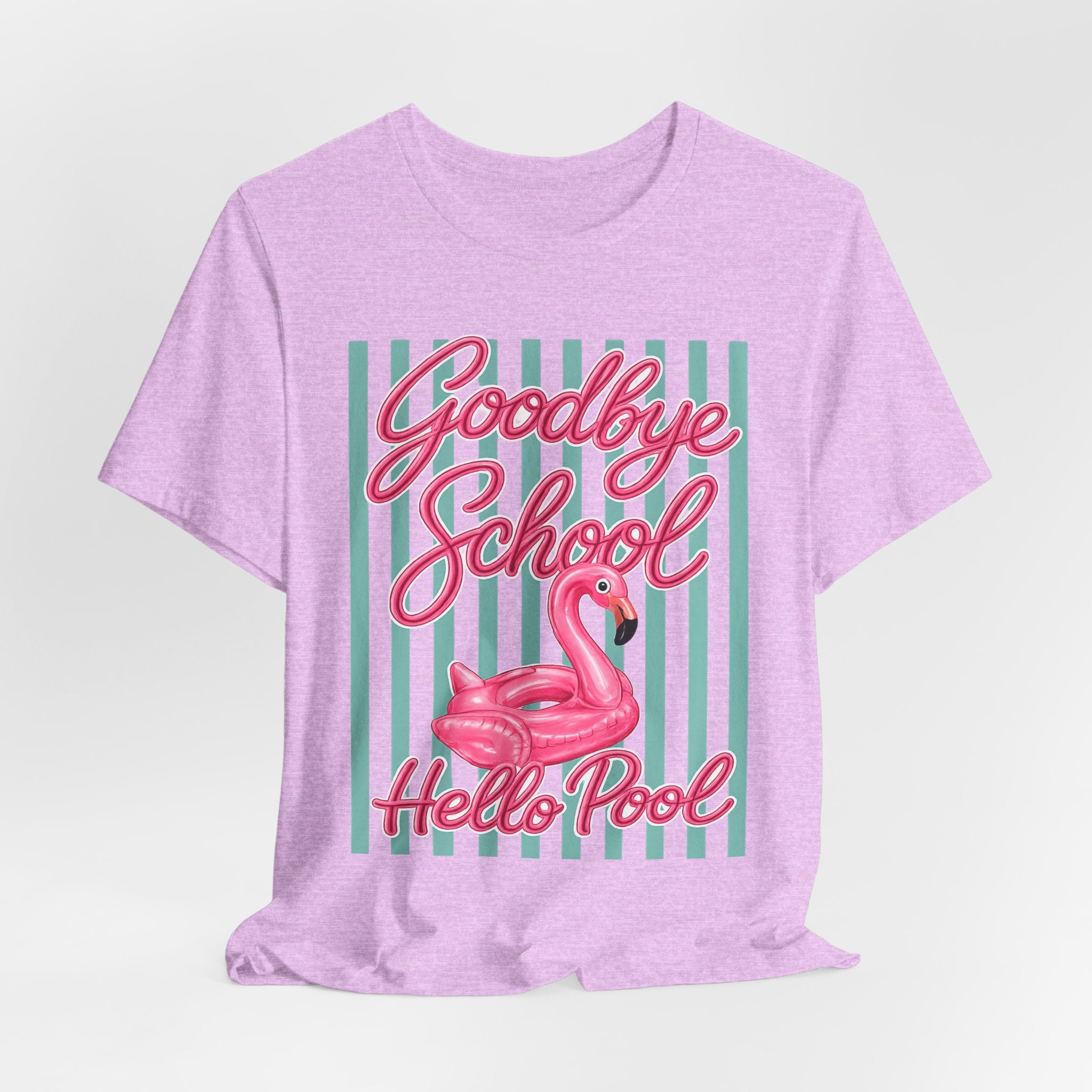 Goodbye School Hello Pool — Funny Summer Kids & Teacher Graphic Tee