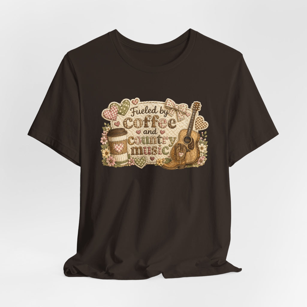 Fueled by Coffee and Country Music — Funny Women's Country Tee