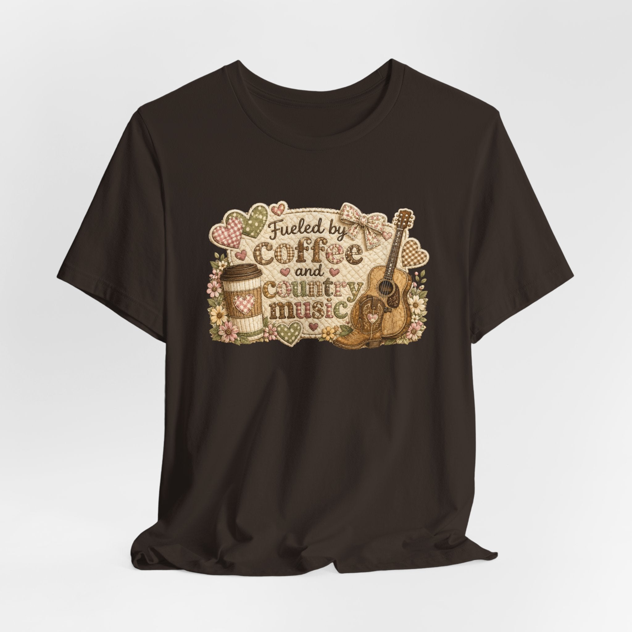 Fueled by Coffee and Country Music — Funny Women's Country Tee