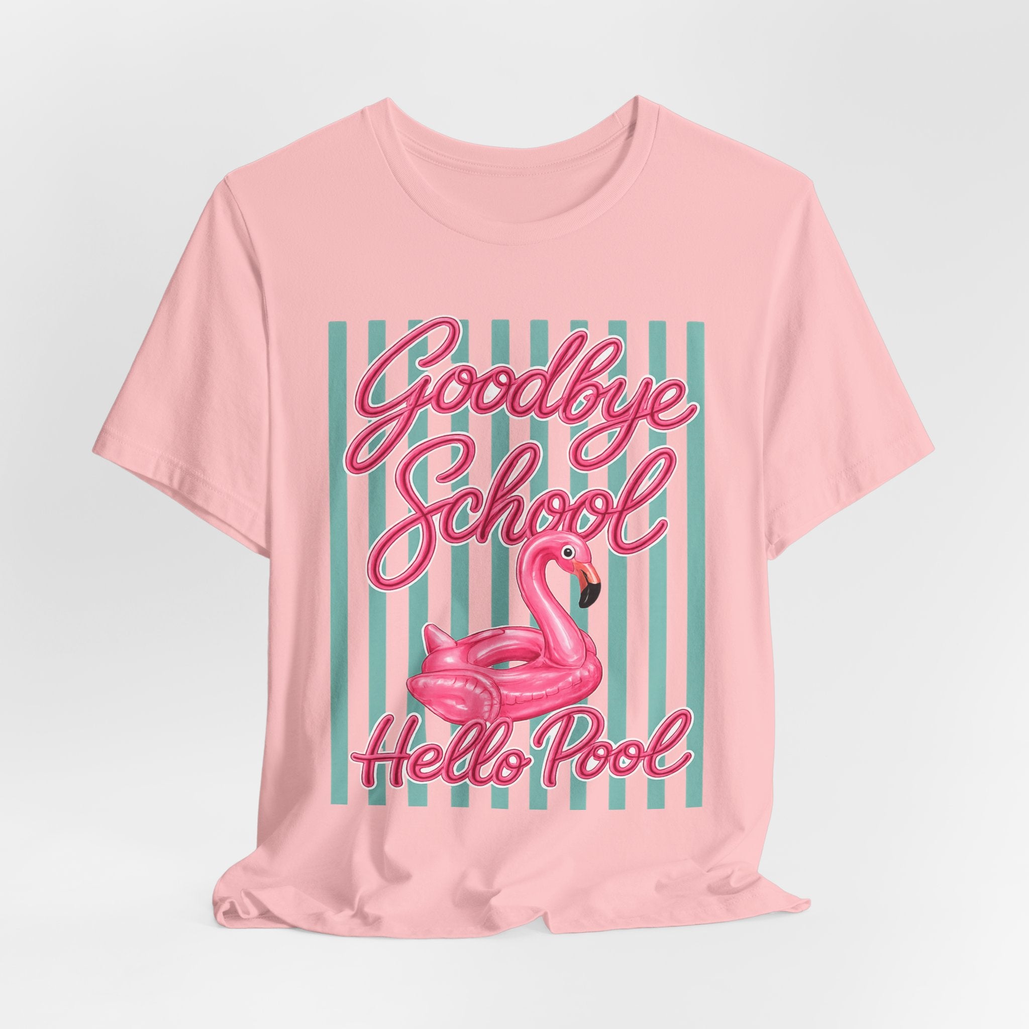Goodbye School Hello Pool — Funny Summer Kids & Teacher Graphic Tee