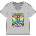 Surviving Motherhood V-Neck Tee — “One Coffee at a Time” Mom Shirt