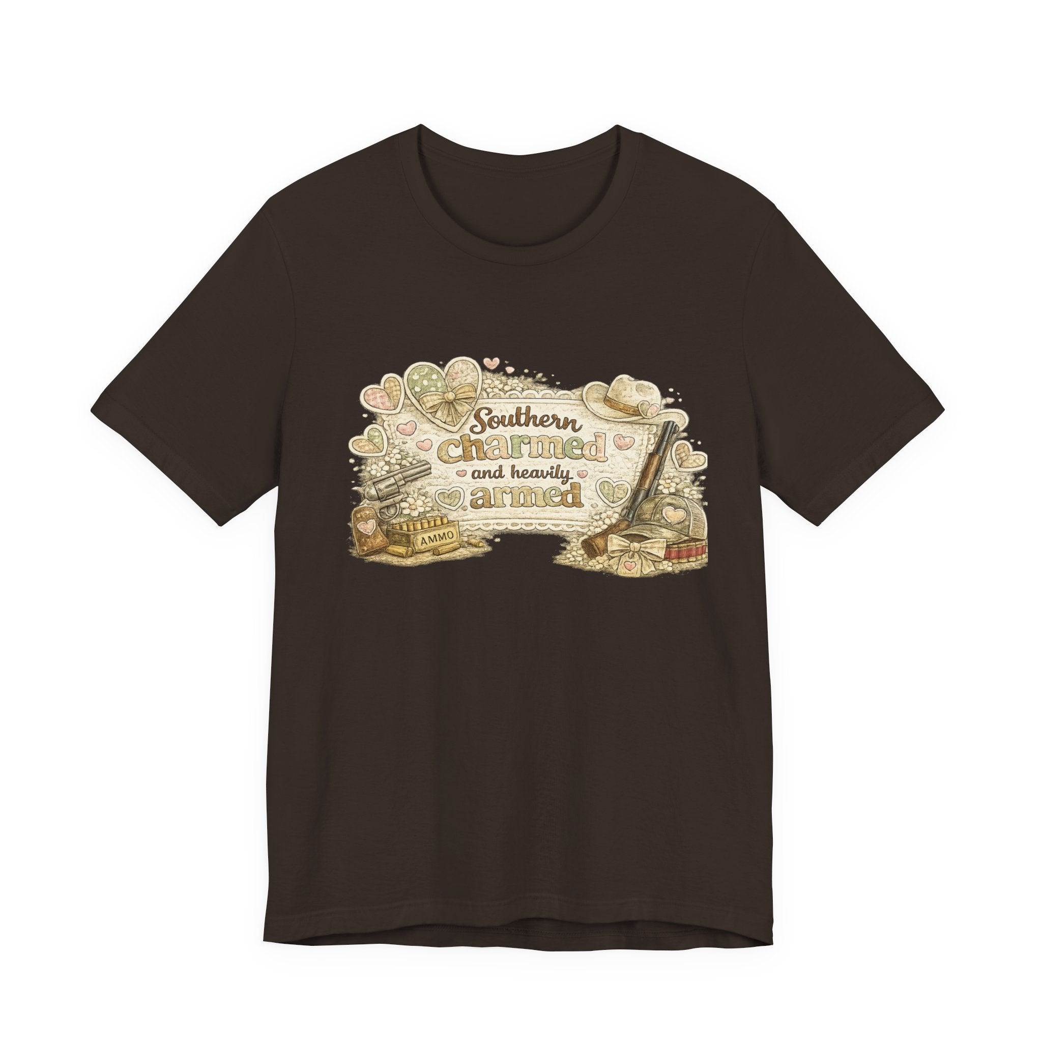 Southern Charmed and Heavily Armed — Funny Women's 2nd Amendment Tee