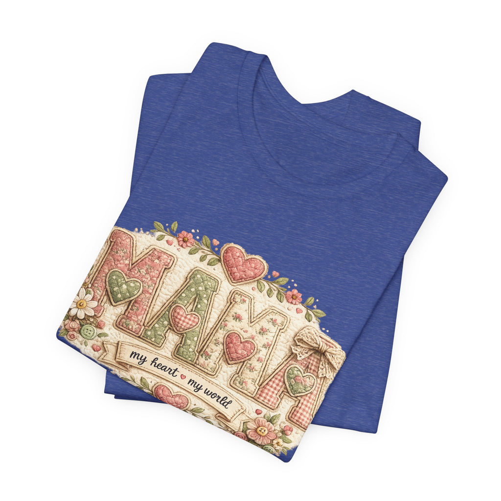 Mama — My Heart, My World | Heartfelt Mom Graphic Tee