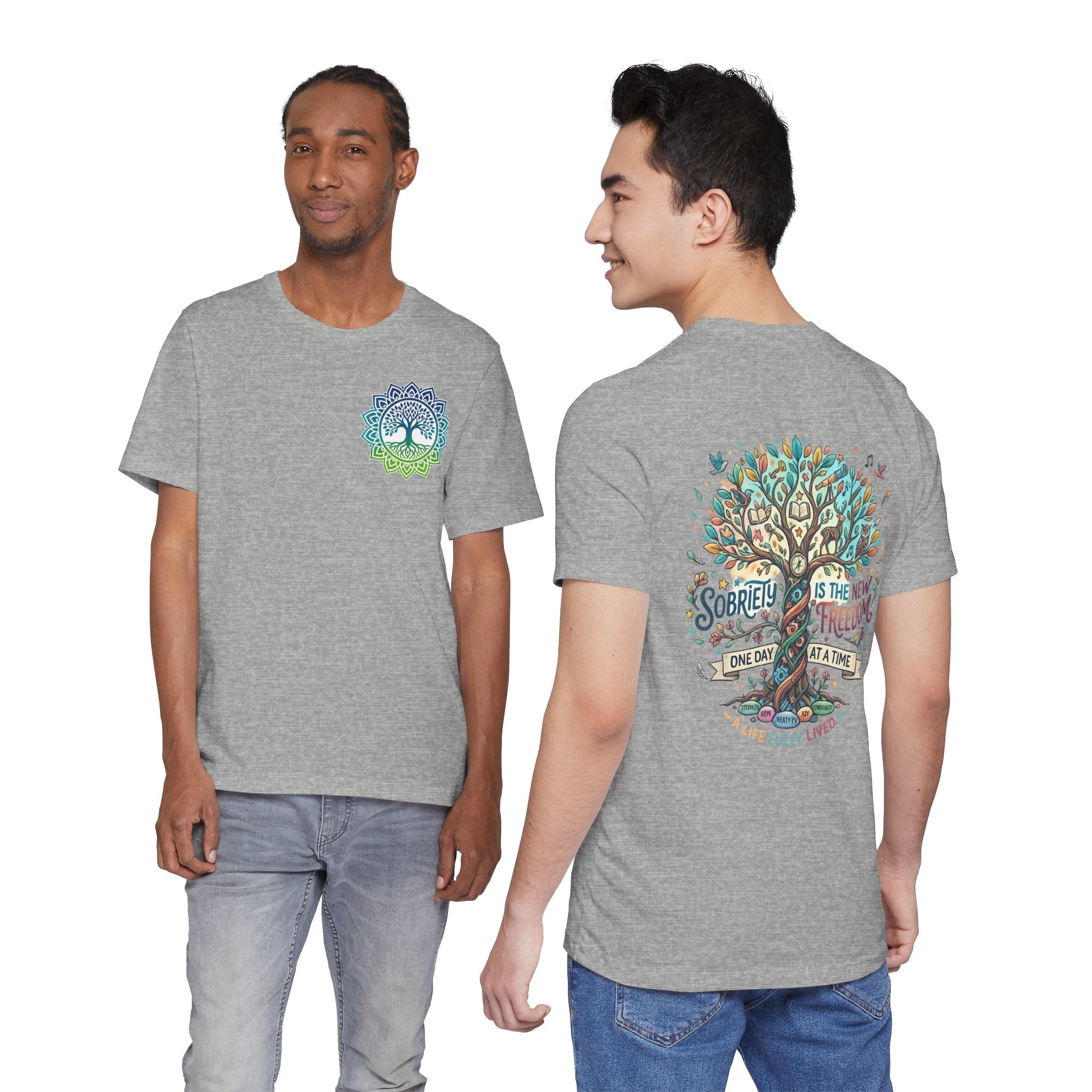 Sobriety Support Tee — Recovery Slogan T-Shirt
