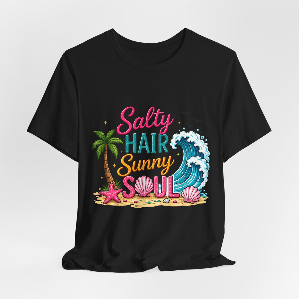 Salty Hair Sunny Soul — Women's Beach Graphic Tee
