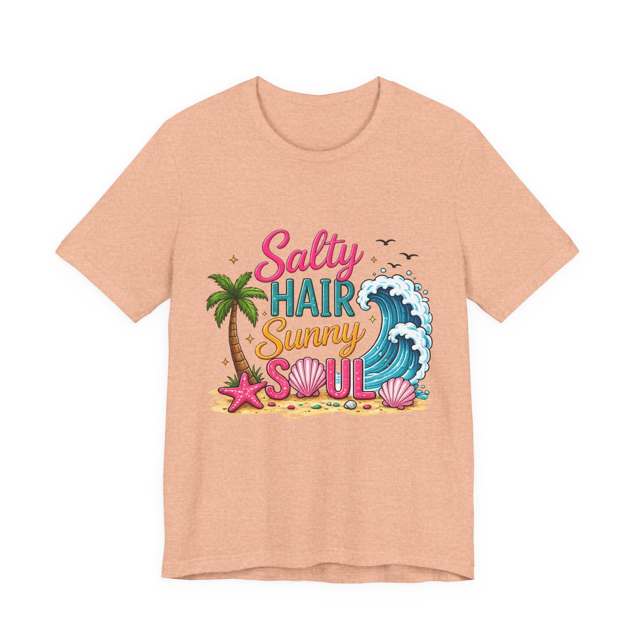 Salty Hair Sunny Soul — Women's Beach Graphic Tee