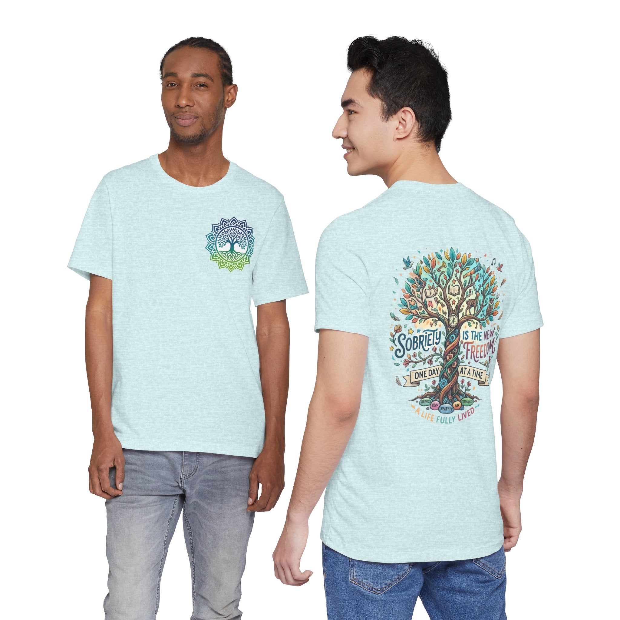 Sobriety Support Tee — Recovery Slogan T-Shirt