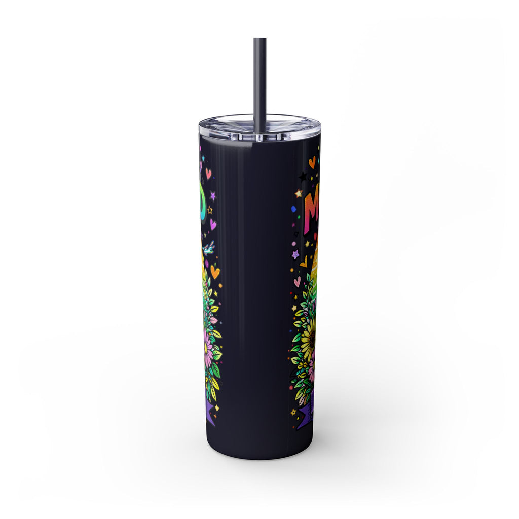 Skinny Tumbler - "Surviving Motherhood" 20oz Stainless Straw Cup
