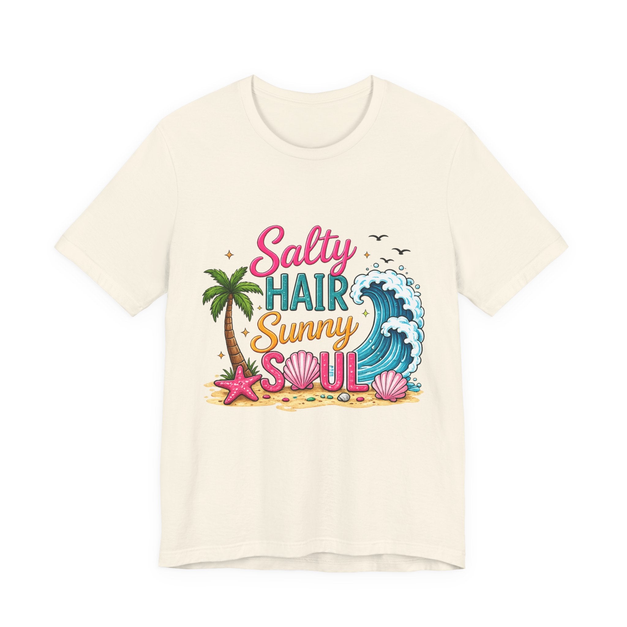 Salty Hair Sunny Soul — Women's Beach Graphic Tee