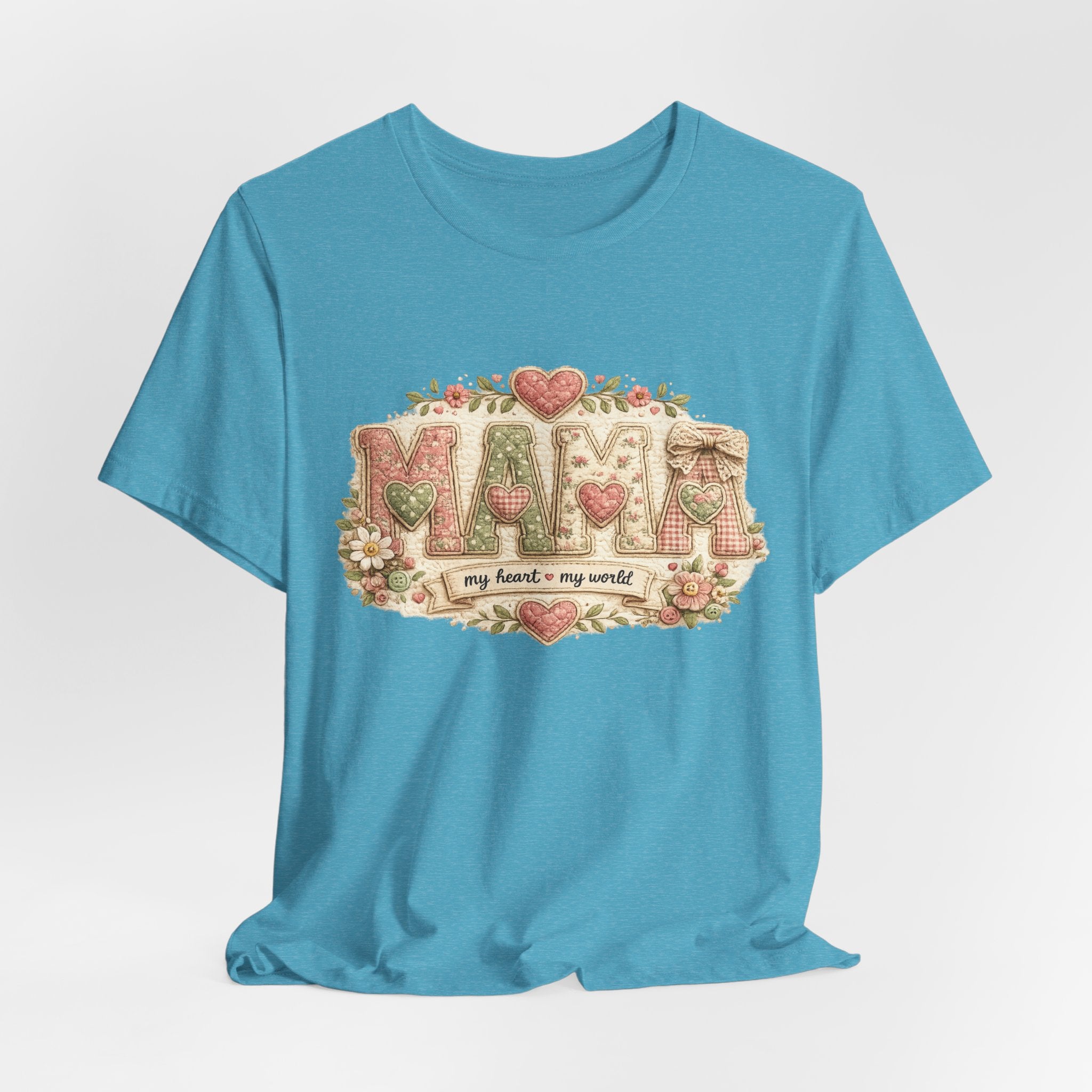 Mama — My Heart, My World | Heartfelt Mom Graphic Tee