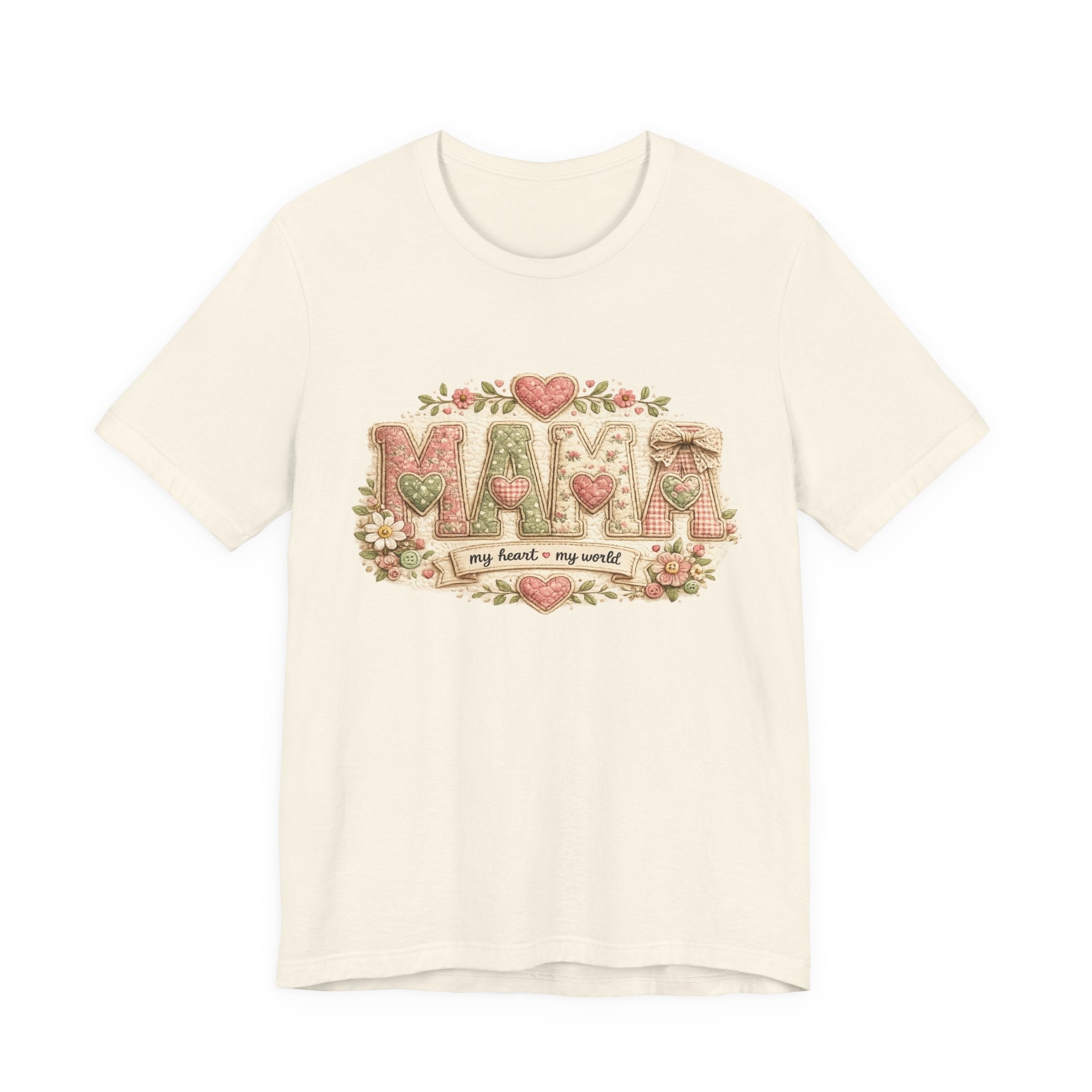 Mama — My Heart, My World | Heartfelt Mom Graphic Tee