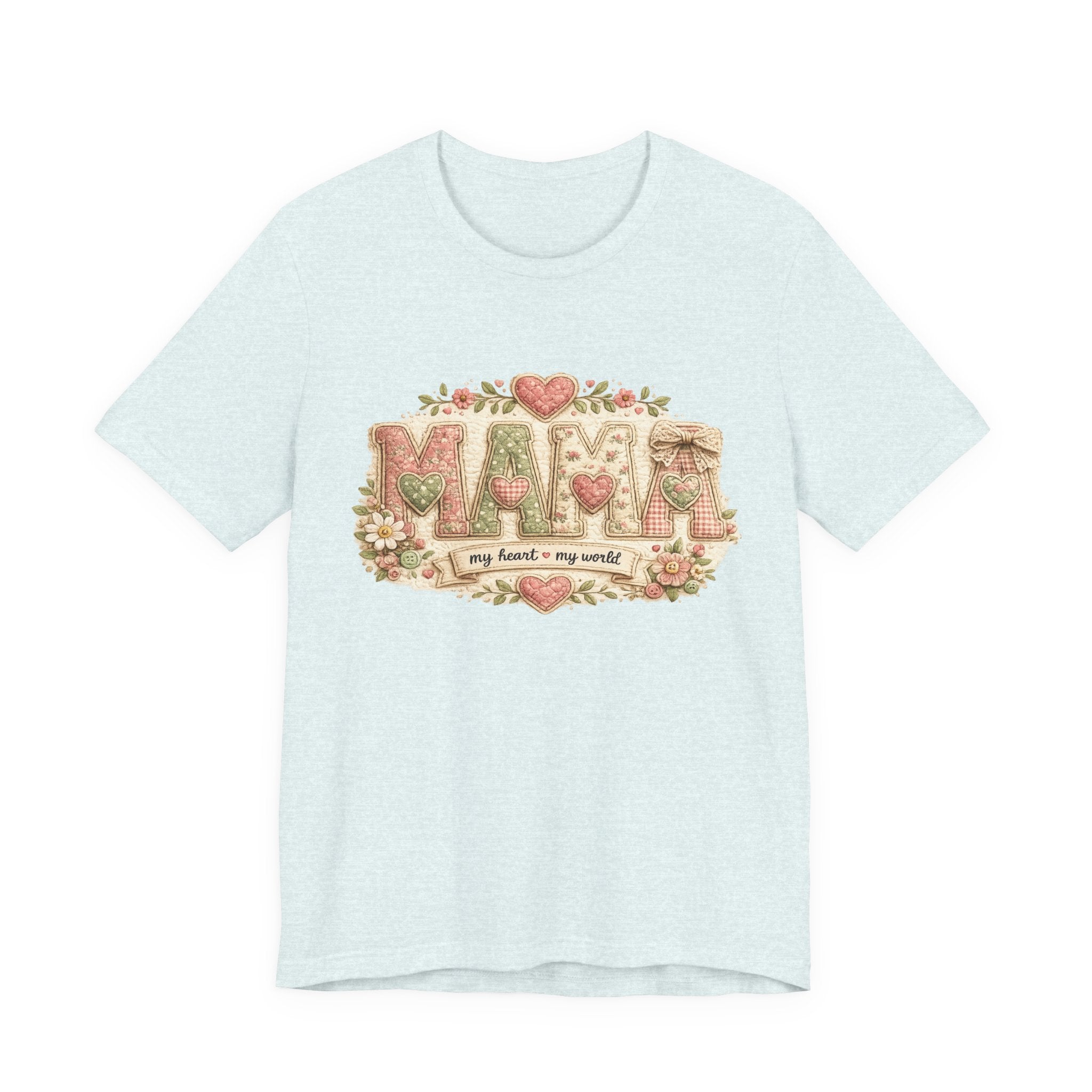 Mama — My Heart, My World | Heartfelt Mom Graphic Tee