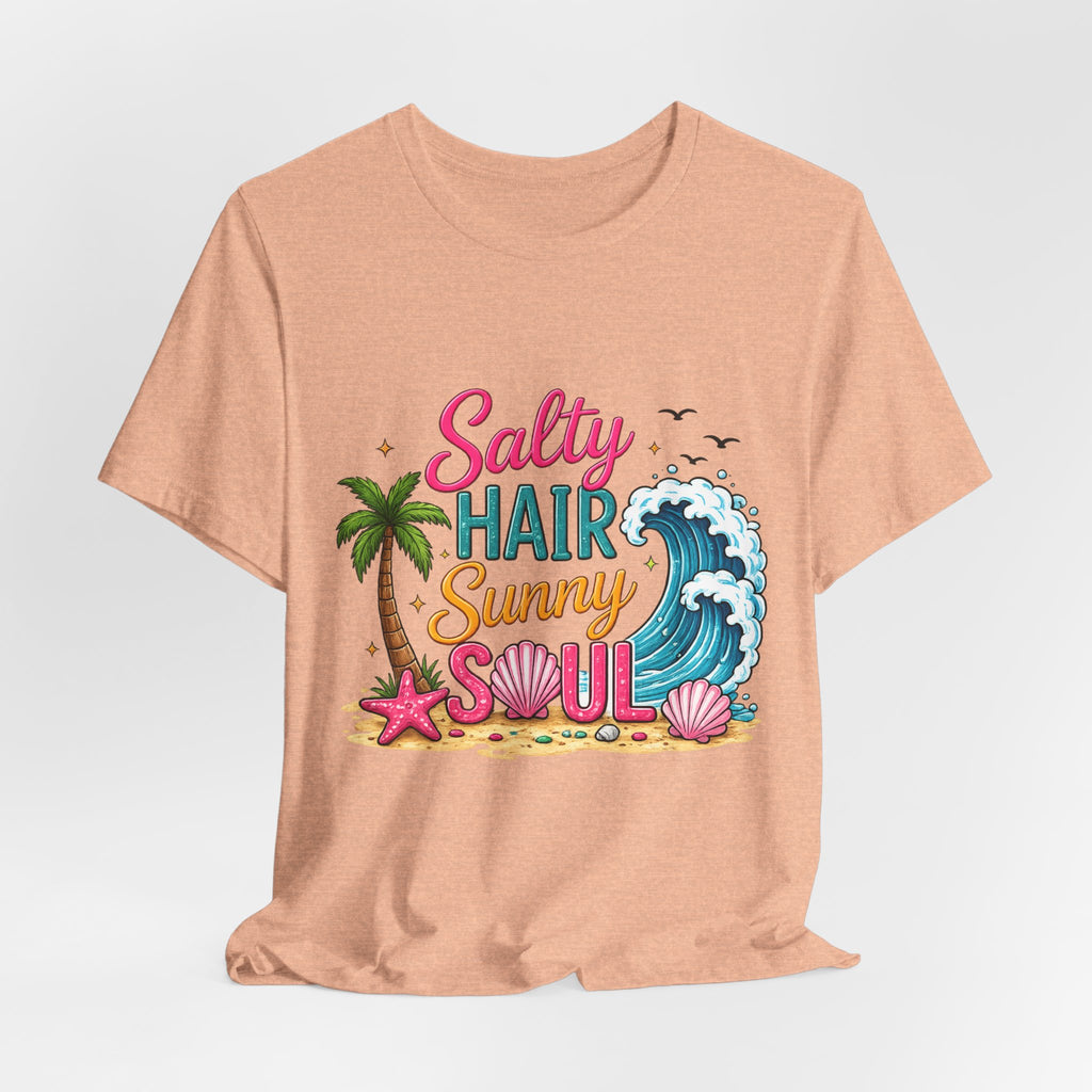 Salty Hair Sunny Soul — Women's Beach Graphic Tee