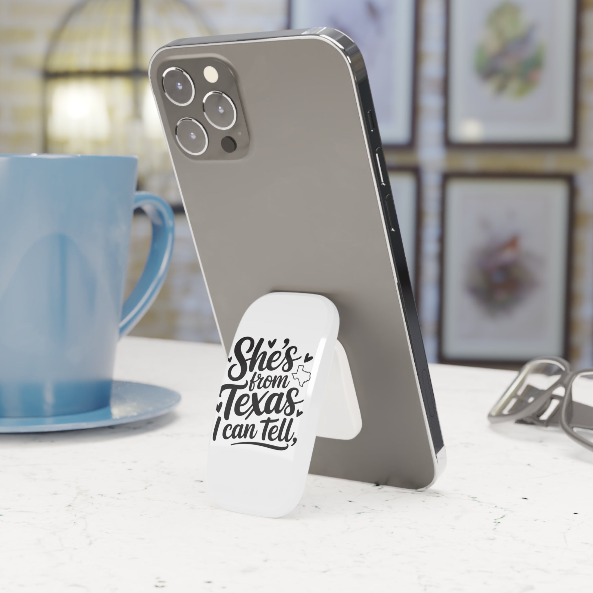 She's From Texas Phone Grip — Cute State Pride Click-On Stand