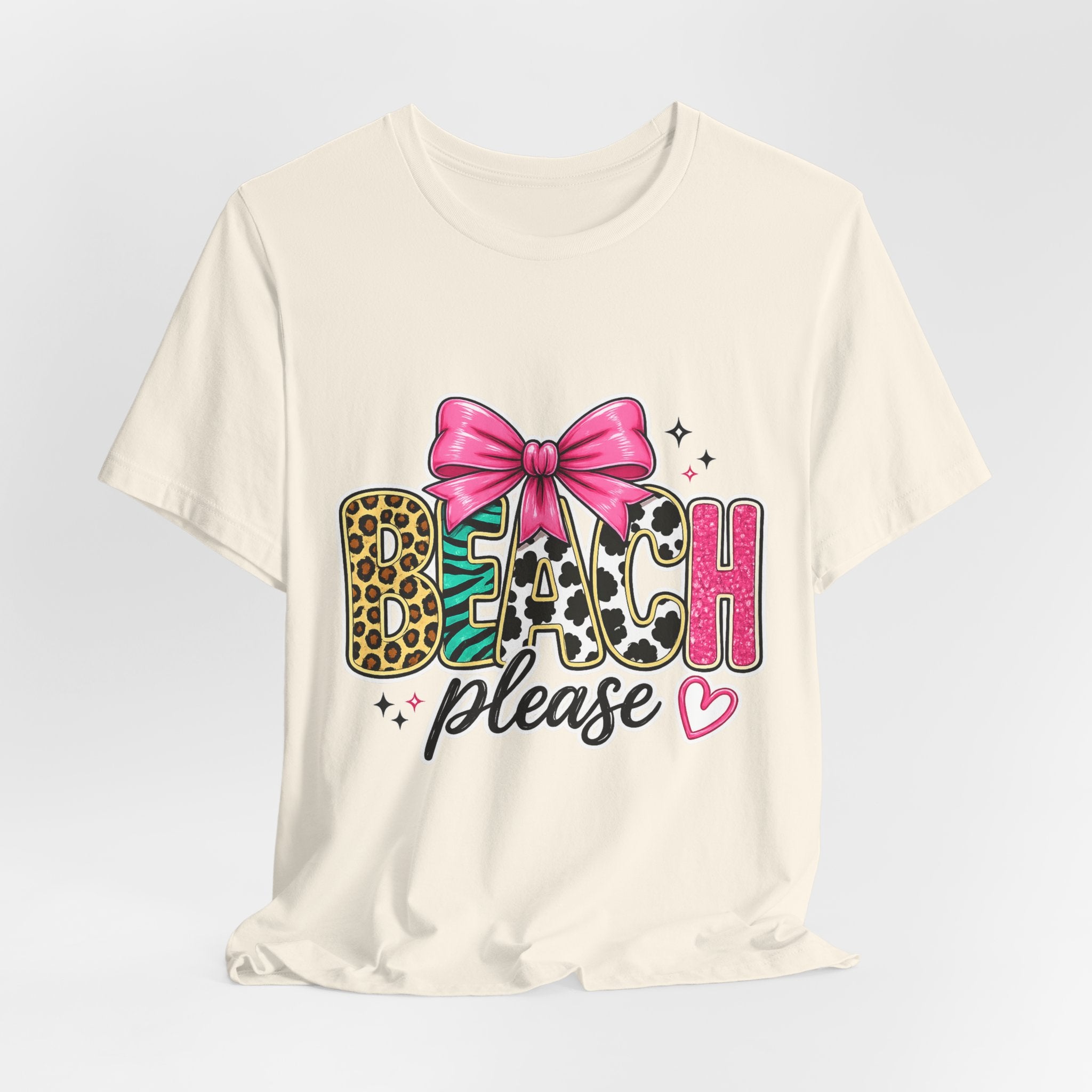 Beach Please — Funny Women's Beach Graphic Tee