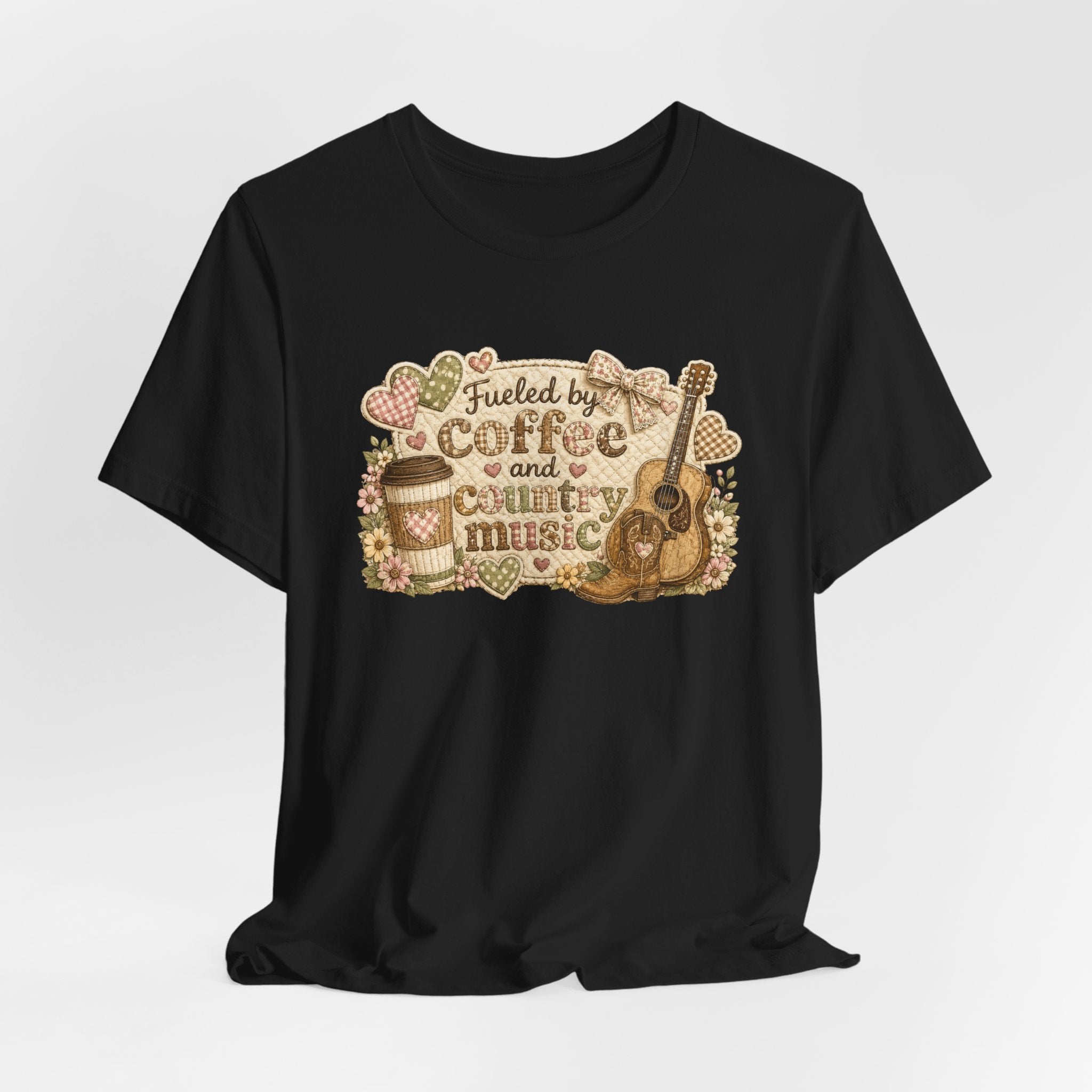 Fueled by Coffee and Country Music — Funny Women's Country Tee