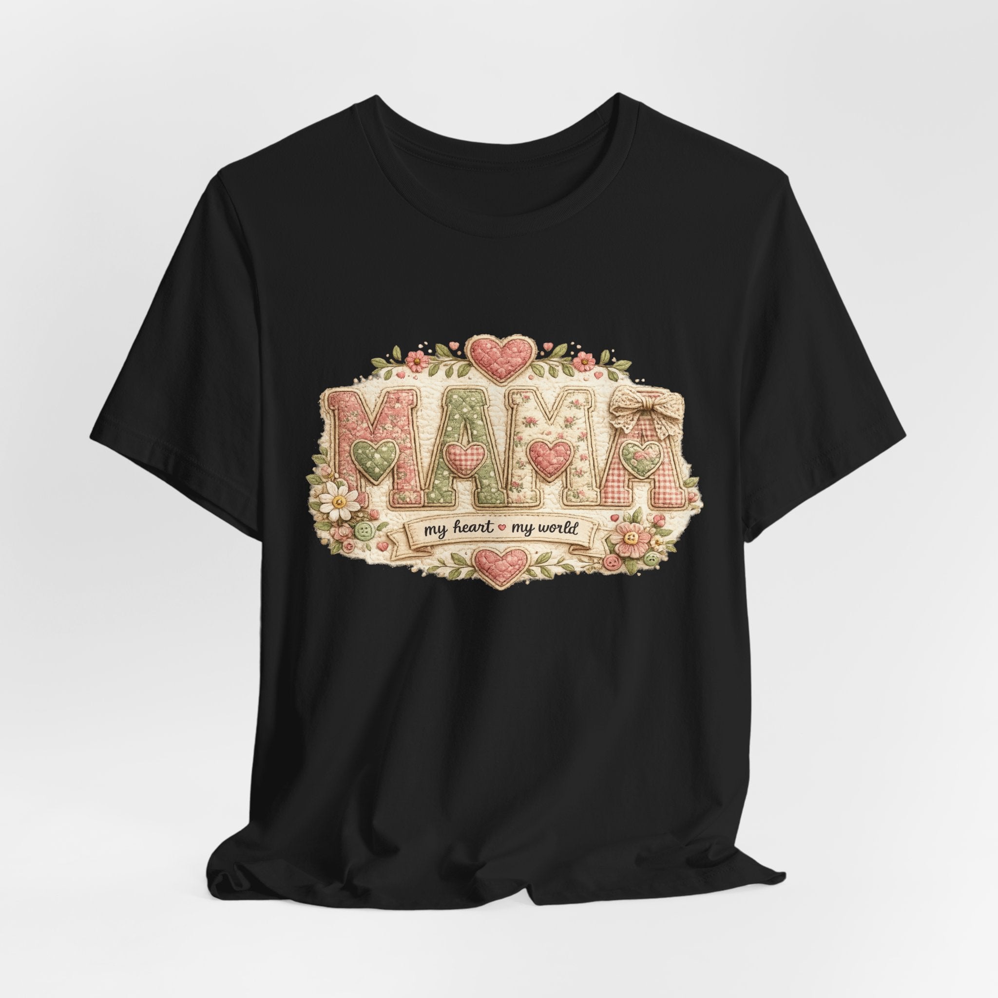 Mama — My Heart, My World | Heartfelt Mom Graphic Tee
