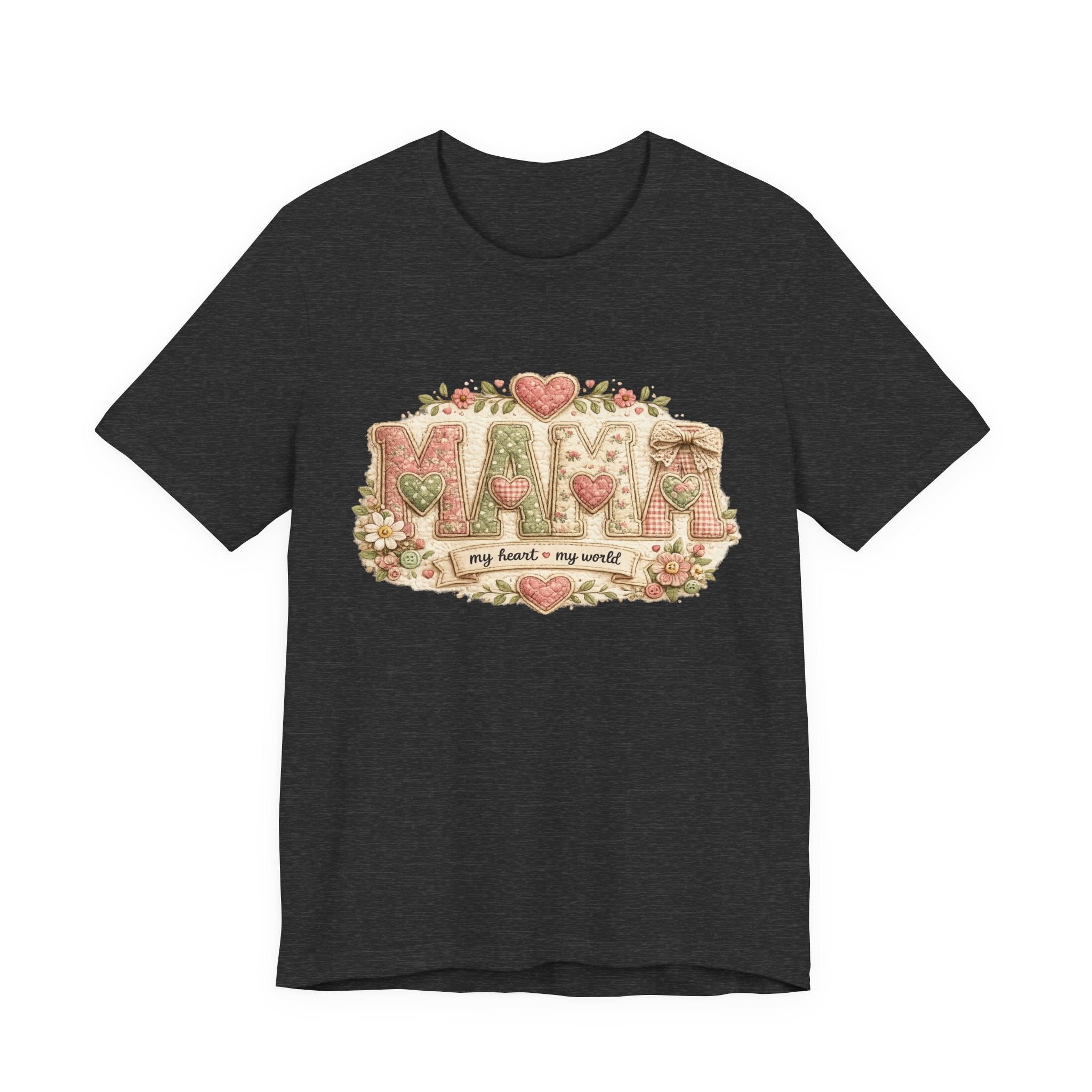 Mama — My Heart, My World | Heartfelt Mom Graphic Tee