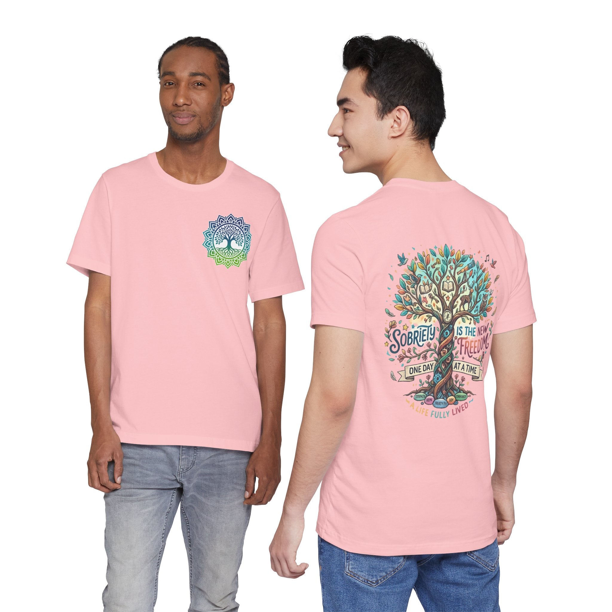 Sobriety Support Tee — Recovery Slogan T-Shirt