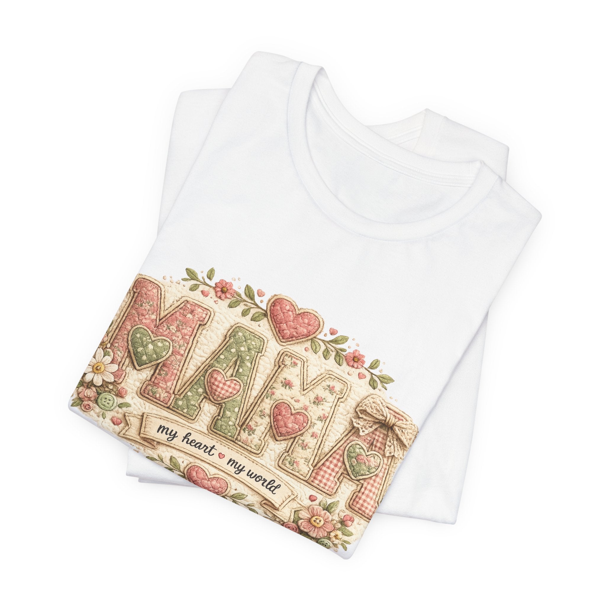 Mama — My Heart, My World | Heartfelt Mom Graphic Tee