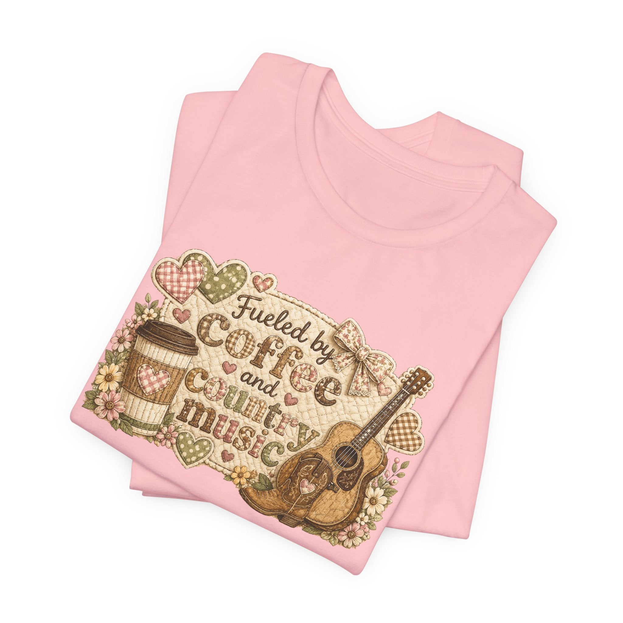 Fueled by Coffee and Country Music — Funny Women's Country Tee