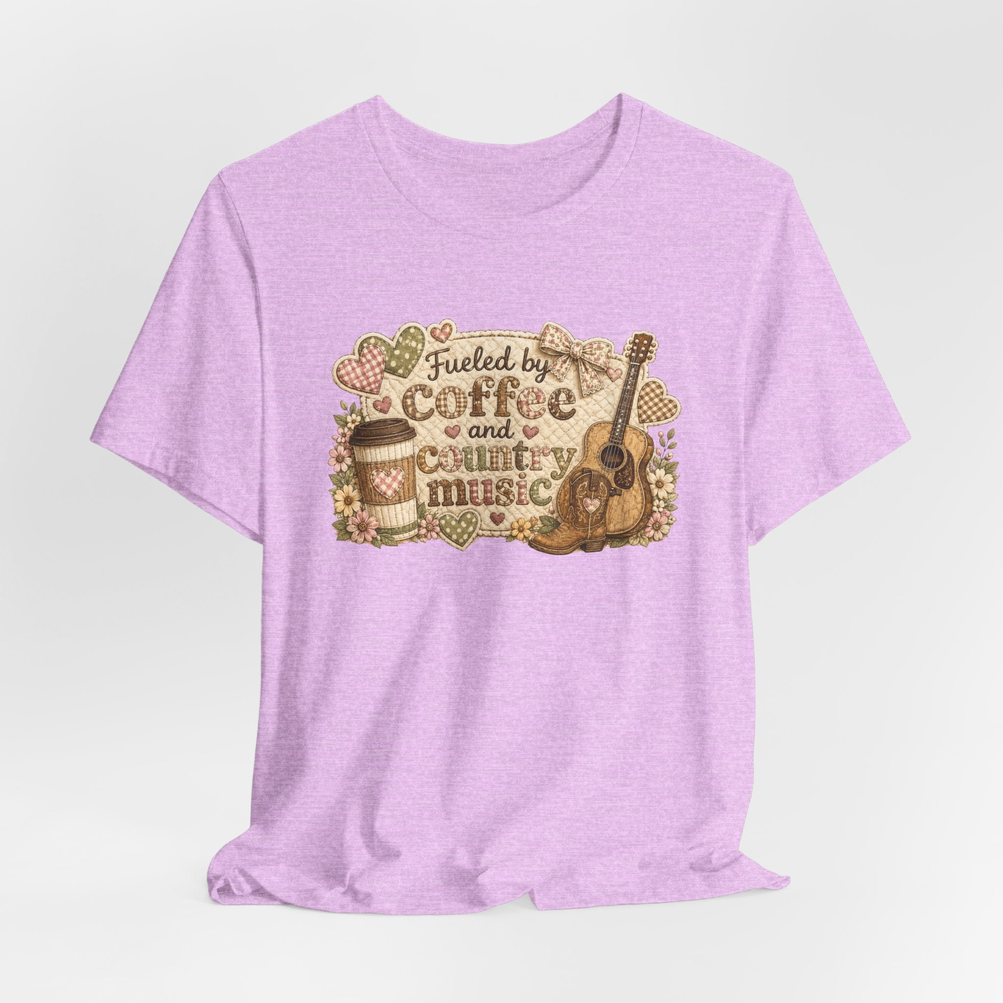 Fueled by Coffee and Country Music — Funny Women's Country Tee