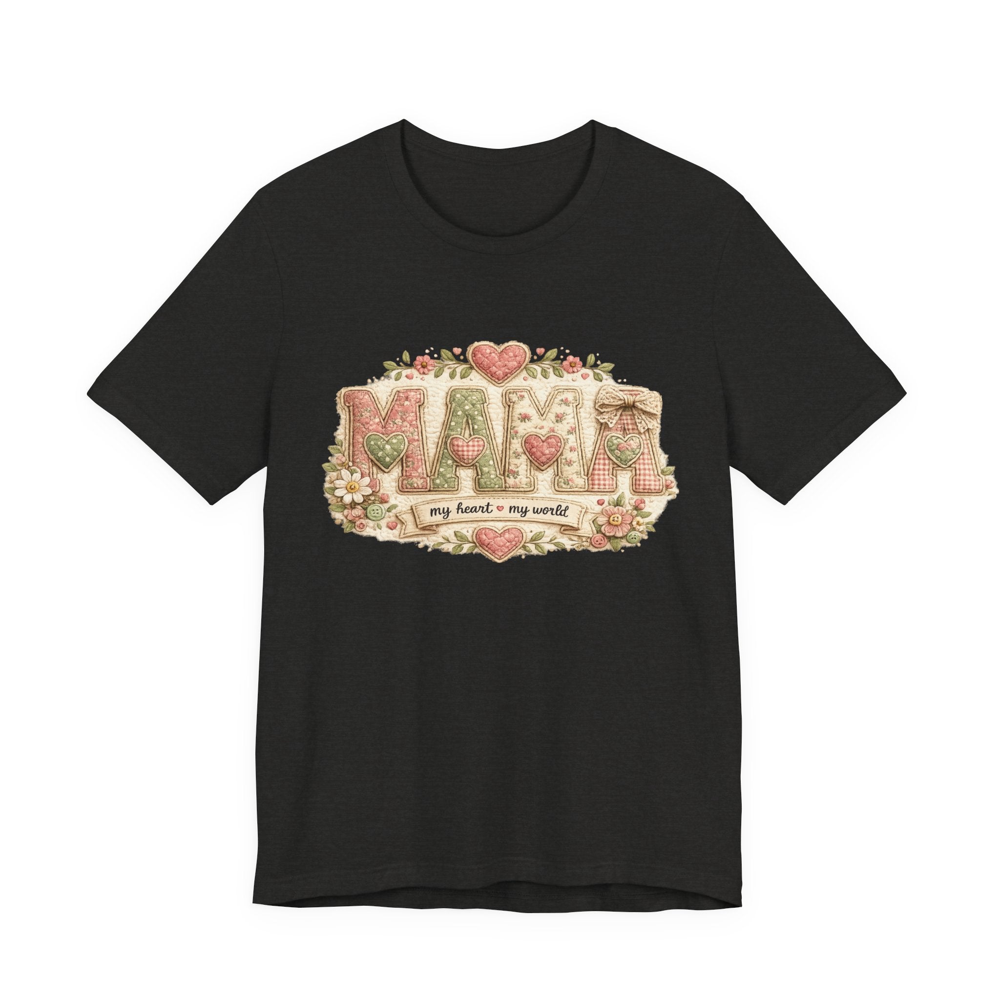 Mama — My Heart, My World | Heartfelt Mom Graphic Tee