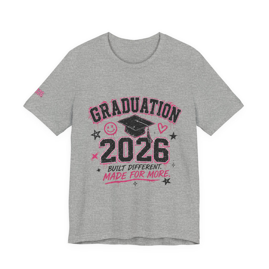 Class of 2026 Senior T-Shirt — “On Wednesdays We Wear Pink” So Fetch Graduation Tee