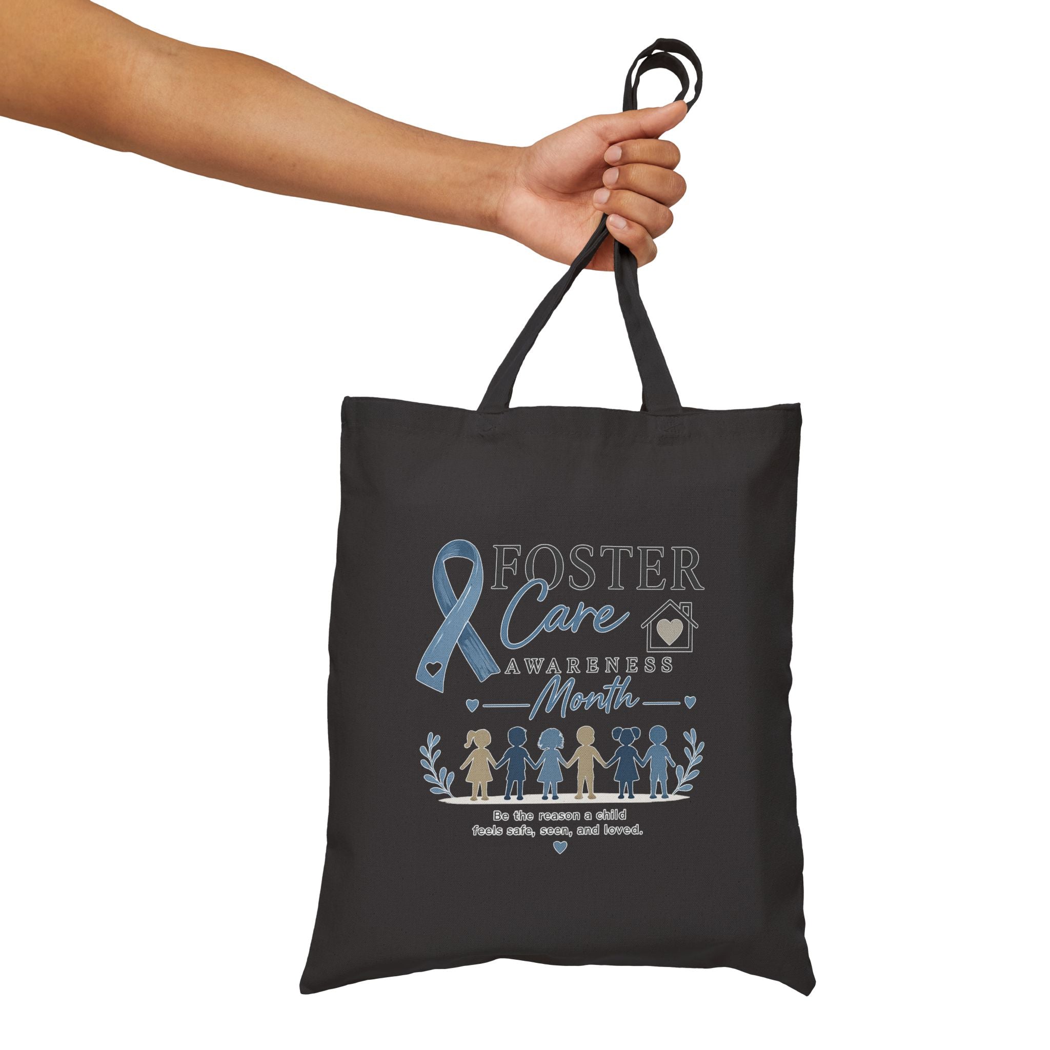 Foster Care Awareness Tote Bag — Every Child Deserves a Safe Home