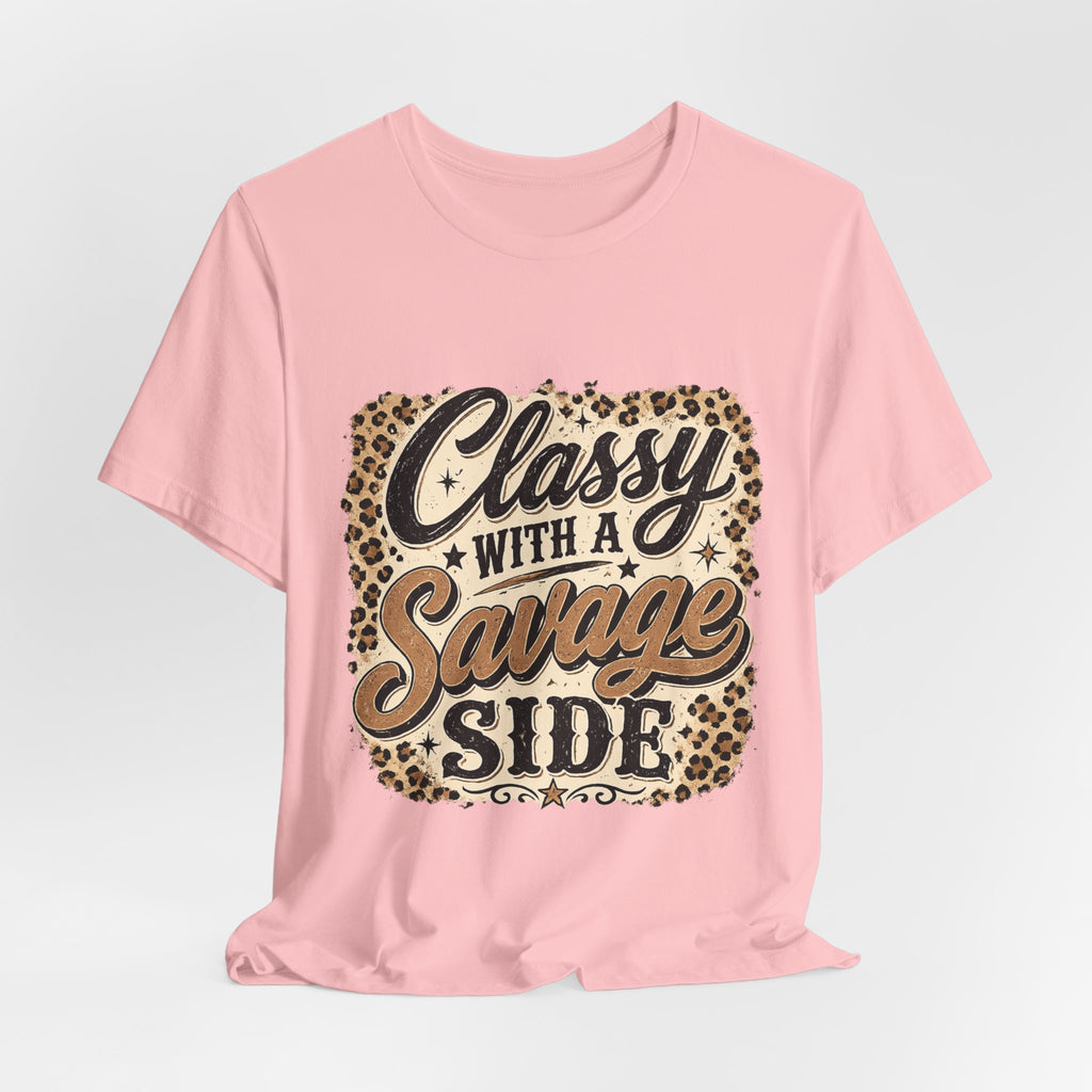 Classy with a Savage Side Leopard Graphic Tee