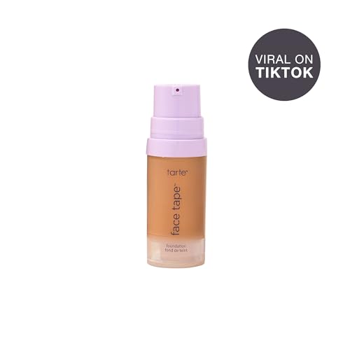 tarte face tape foundation – Full-Coverage 12hr Waterproof Makeup, Hydrating & Smoothing with a Natural Matte Finish for Transfer-Proof Comfortable Long-Wear Foundation, Vegan & Cruelty-Free