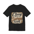 Classy with a Savage Side Leopard Graphic Tee