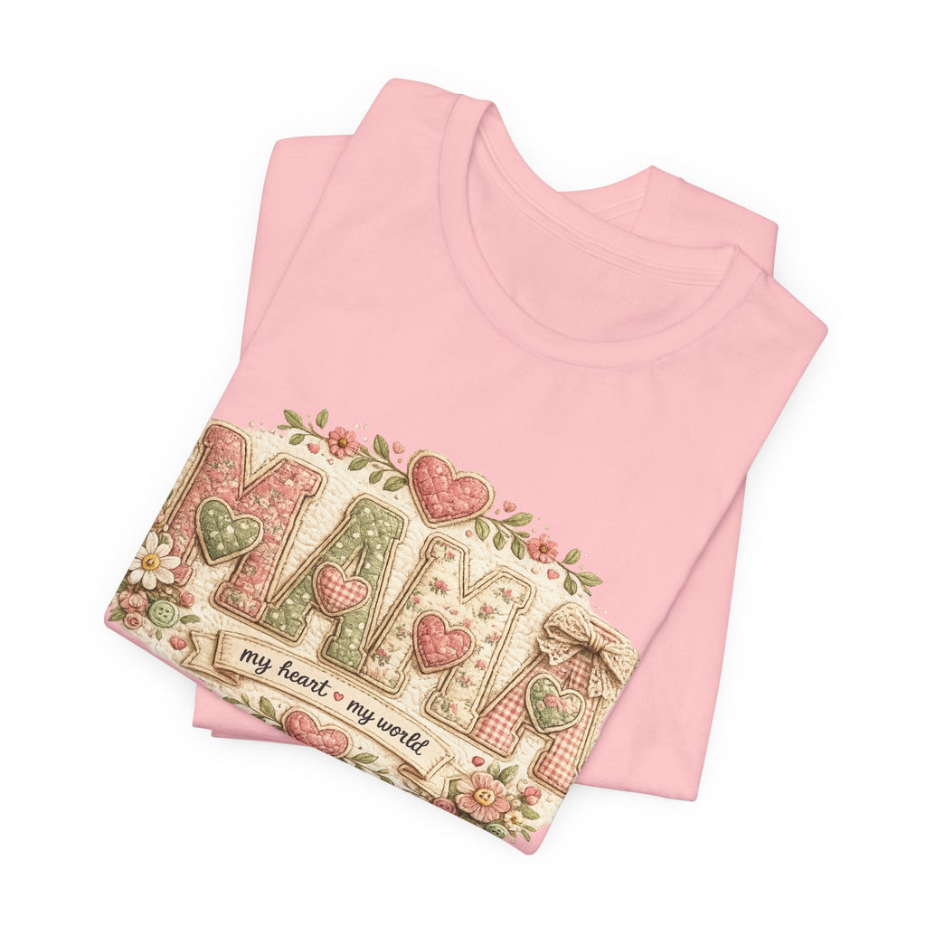 Mama — My Heart, My World | Heartfelt Mom Graphic Tee