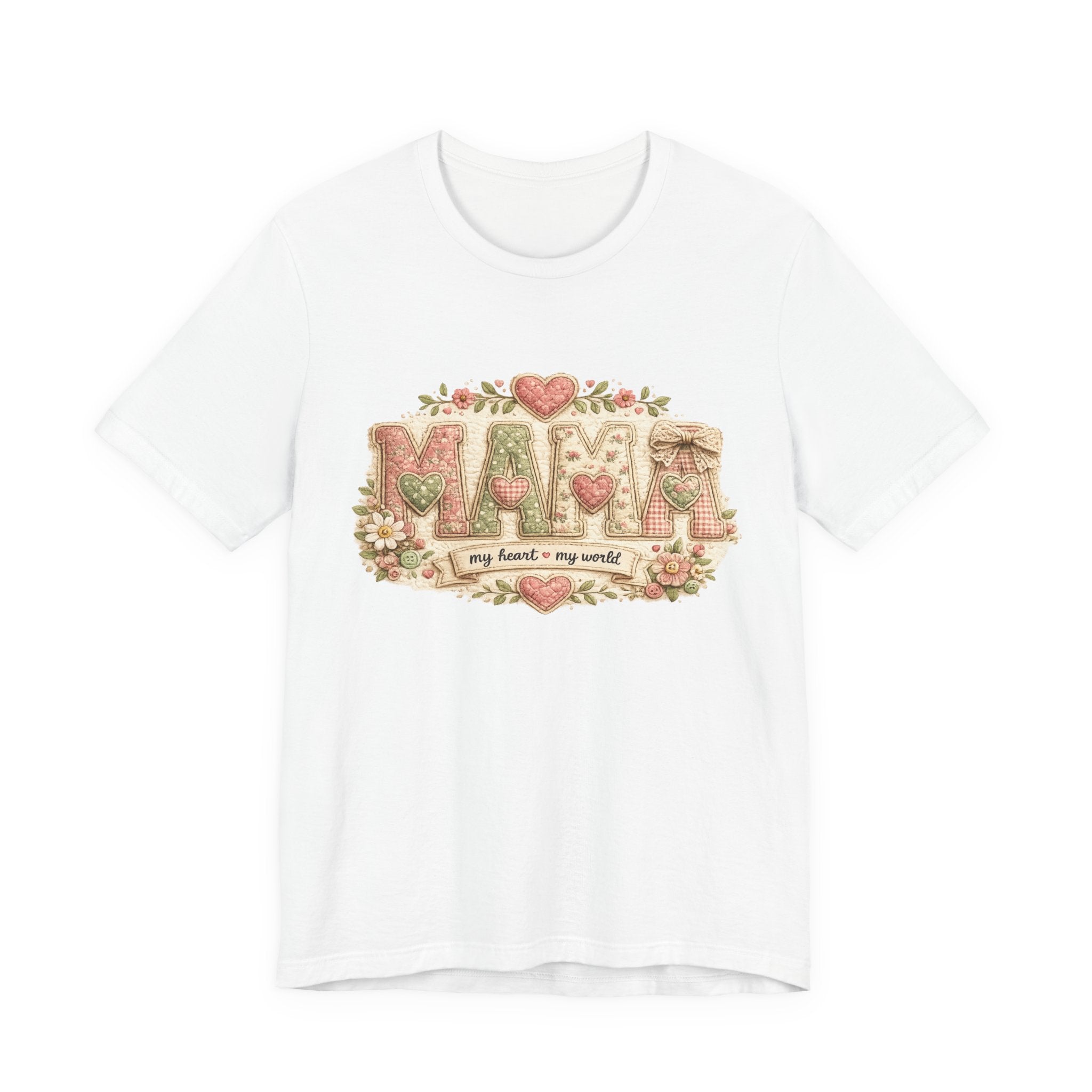 Mama — My Heart, My World | Heartfelt Mom Graphic Tee