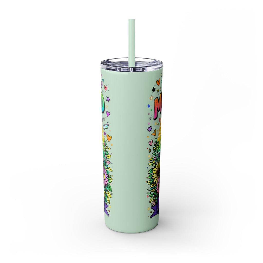 Skinny Tumbler - "Surviving Motherhood" 20oz Stainless Straw Cup