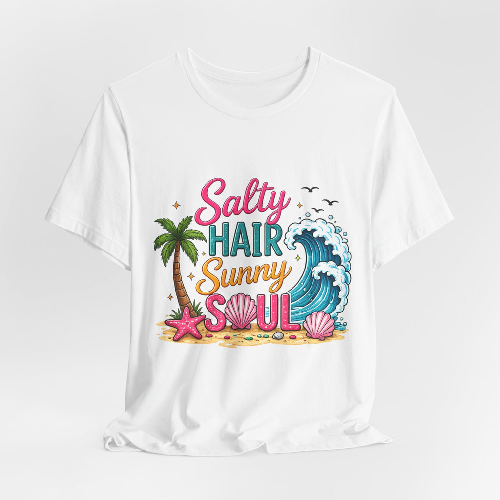 Salty Hair Sunny Soul — Women's Beach Graphic Tee