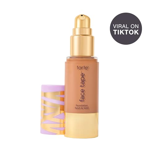 tarte face tape foundation – Full-Coverage 12hr Waterproof Makeup, Hydrating & Smoothing with a Natural Matte Finish for Transfer-Proof Comfortable Long-Wear Foundation, Vegan & Cruelty-Free