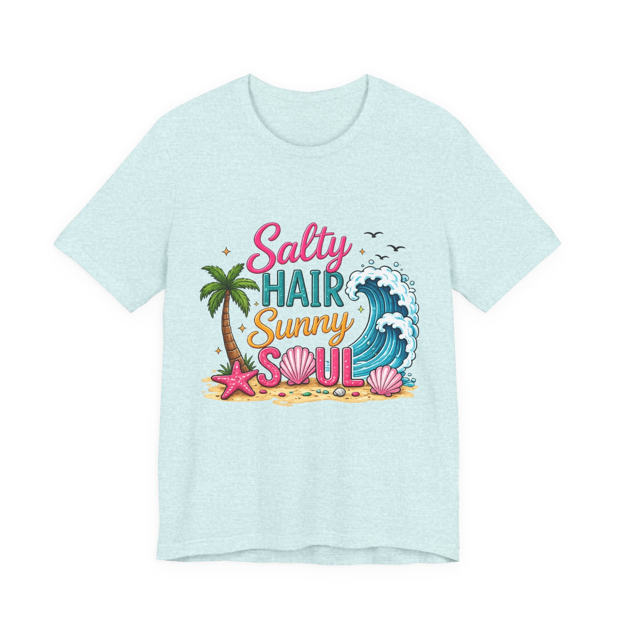 Salty Hair Sunny Soul — Women's Beach Graphic Tee