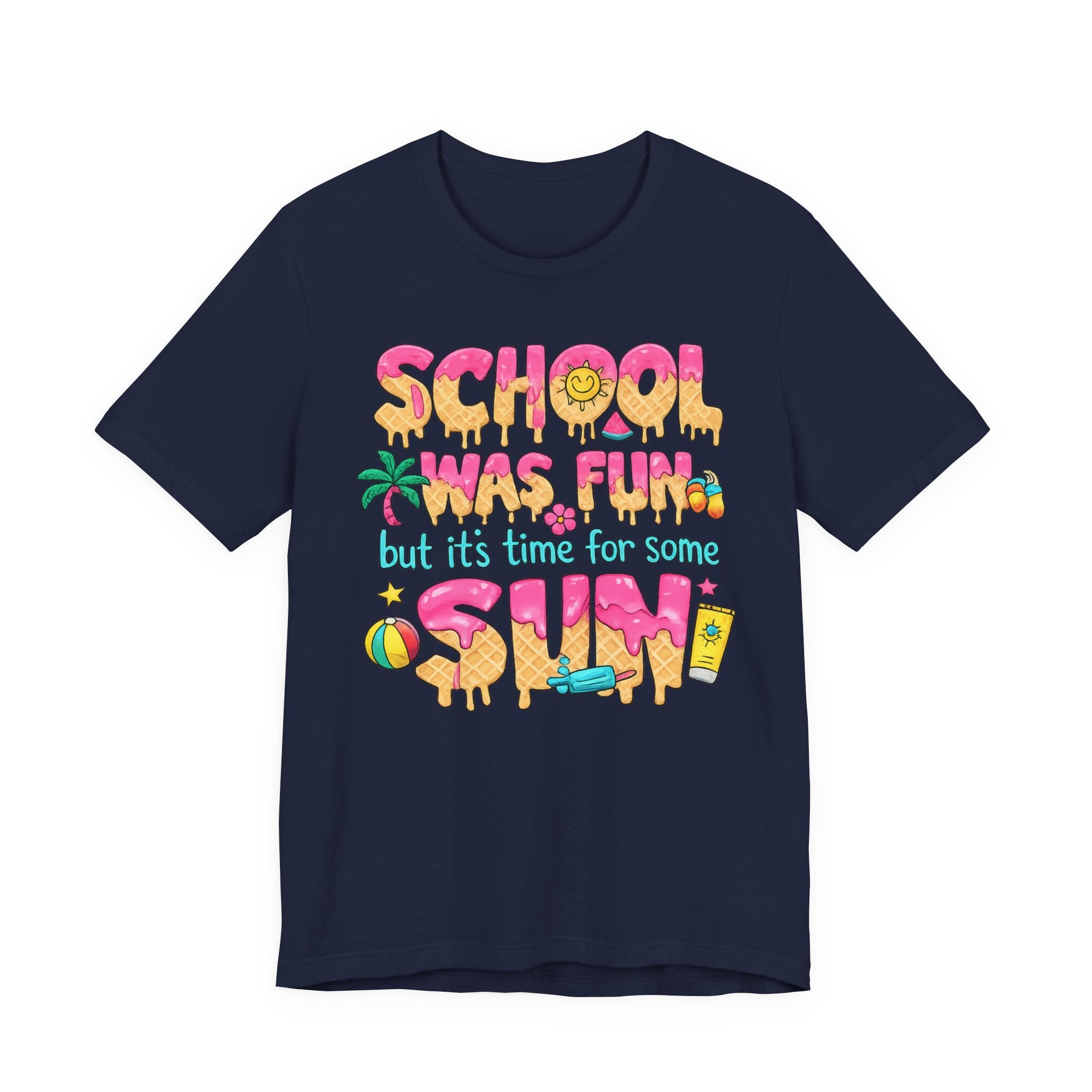School Was Fun — Retro Kids & Teacher Summer Graphic Tee