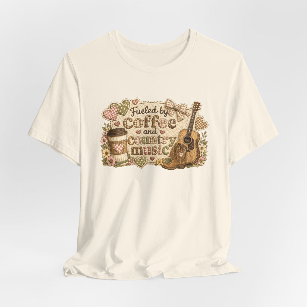 Fueled by Coffee and Country Music — Funny Women's Country Tee